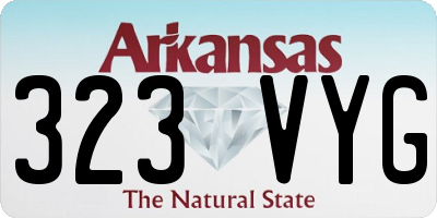 AR license plate 323VYG