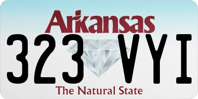 AR license plate 323VYI