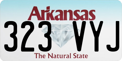 AR license plate 323VYJ