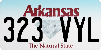 AR license plate 323VYL