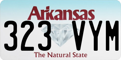 AR license plate 323VYM