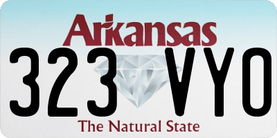 AR license plate 323VYO