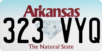 AR license plate 323VYQ