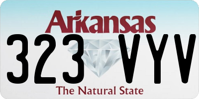 AR license plate 323VYV