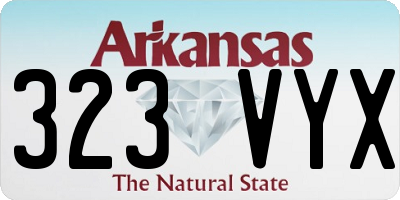 AR license plate 323VYX