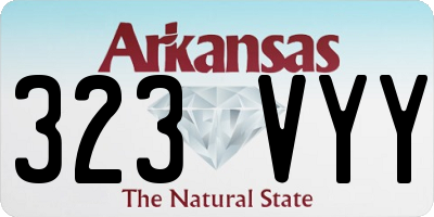 AR license plate 323VYY