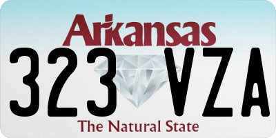 AR license plate 323VZA