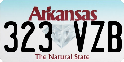 AR license plate 323VZB