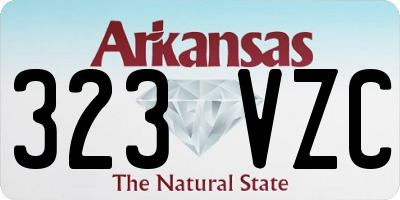 AR license plate 323VZC