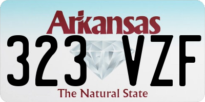 AR license plate 323VZF