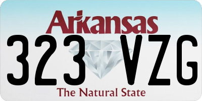 AR license plate 323VZG