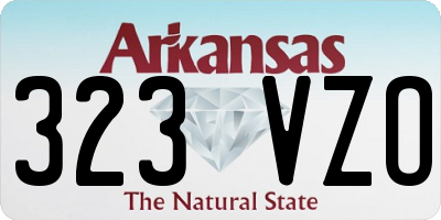 AR license plate 323VZO