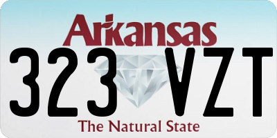 AR license plate 323VZT