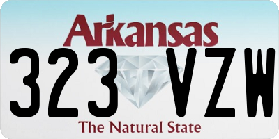AR license plate 323VZW