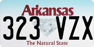 AR license plate 323VZX
