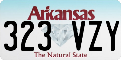 AR license plate 323VZY