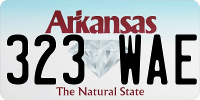 AR license plate 323WAE