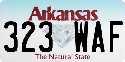 AR license plate 323WAF