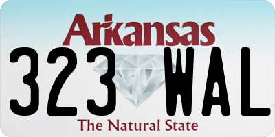 AR license plate 323WAL