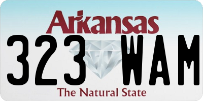AR license plate 323WAM