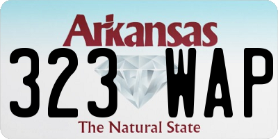 AR license plate 323WAP