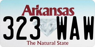 AR license plate 323WAW