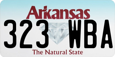 AR license plate 323WBA