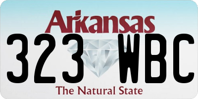 AR license plate 323WBC