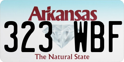 AR license plate 323WBF
