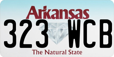 AR license plate 323WCB