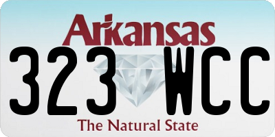 AR license plate 323WCC