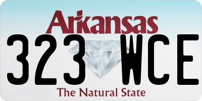 AR license plate 323WCE