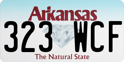AR license plate 323WCF