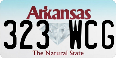 AR license plate 323WCG