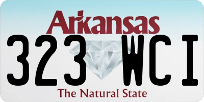 AR license plate 323WCI
