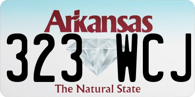 AR license plate 323WCJ