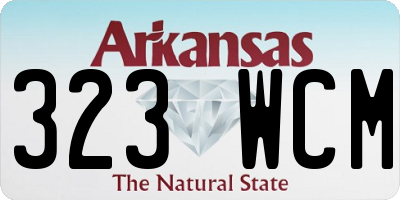 AR license plate 323WCM
