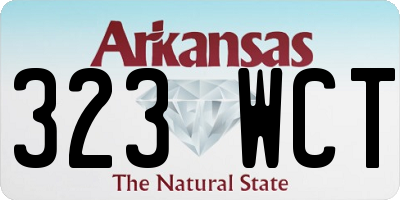 AR license plate 323WCT