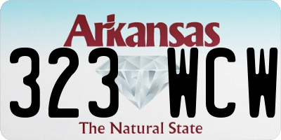 AR license plate 323WCW