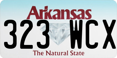 AR license plate 323WCX