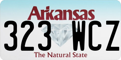 AR license plate 323WCZ