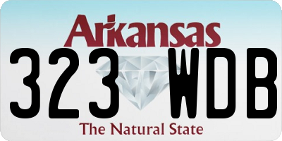 AR license plate 323WDB