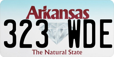 AR license plate 323WDE