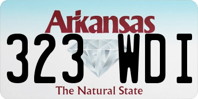 AR license plate 323WDI
