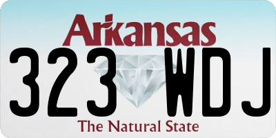 AR license plate 323WDJ