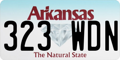 AR license plate 323WDN