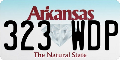 AR license plate 323WDP
