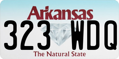 AR license plate 323WDQ