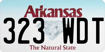 AR license plate 323WDT