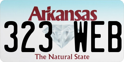 AR license plate 323WEB